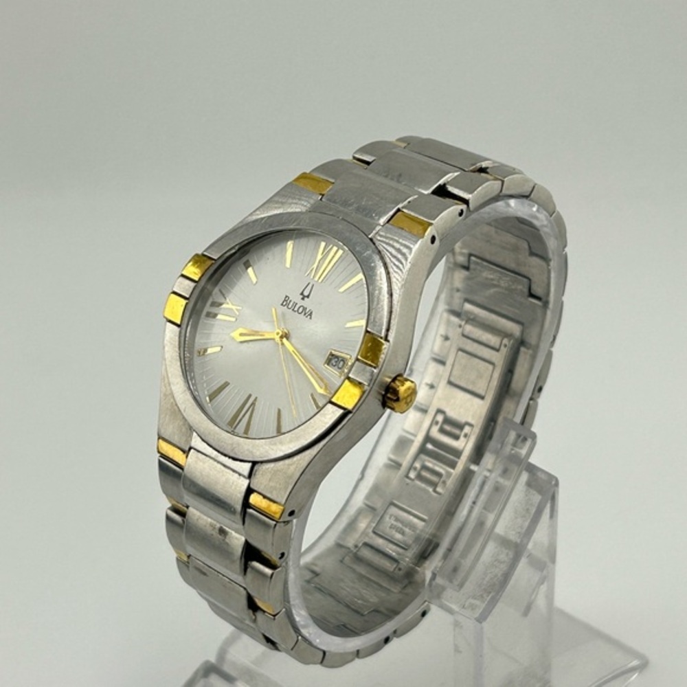 Bulova White 2-Tone Stainless Steel Women's Watch 98U28  #550